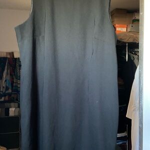 Mario Serrani Classic Black Midi Dress